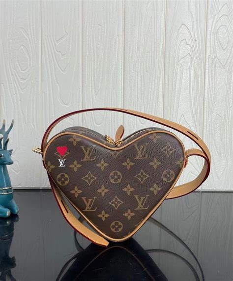 heart bag lv|heart shaped lv purse.